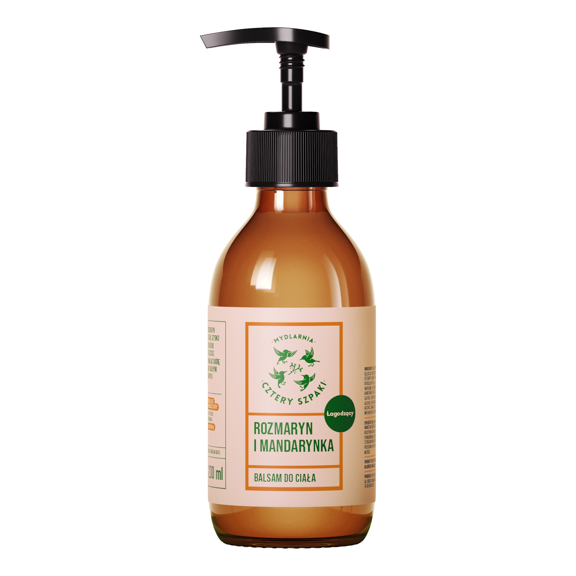 Łagodzący balsam do ciała Rozmaryn i Mandarynka | 200 ml | 4 Szpaki