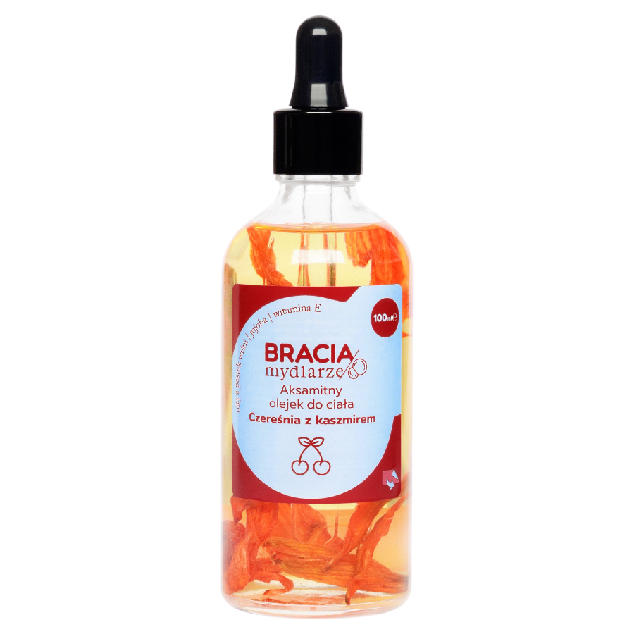 Czereśnia z kaszmirem – aksamitny olejek do ciała | 100 ml | Bracia Mydlarze