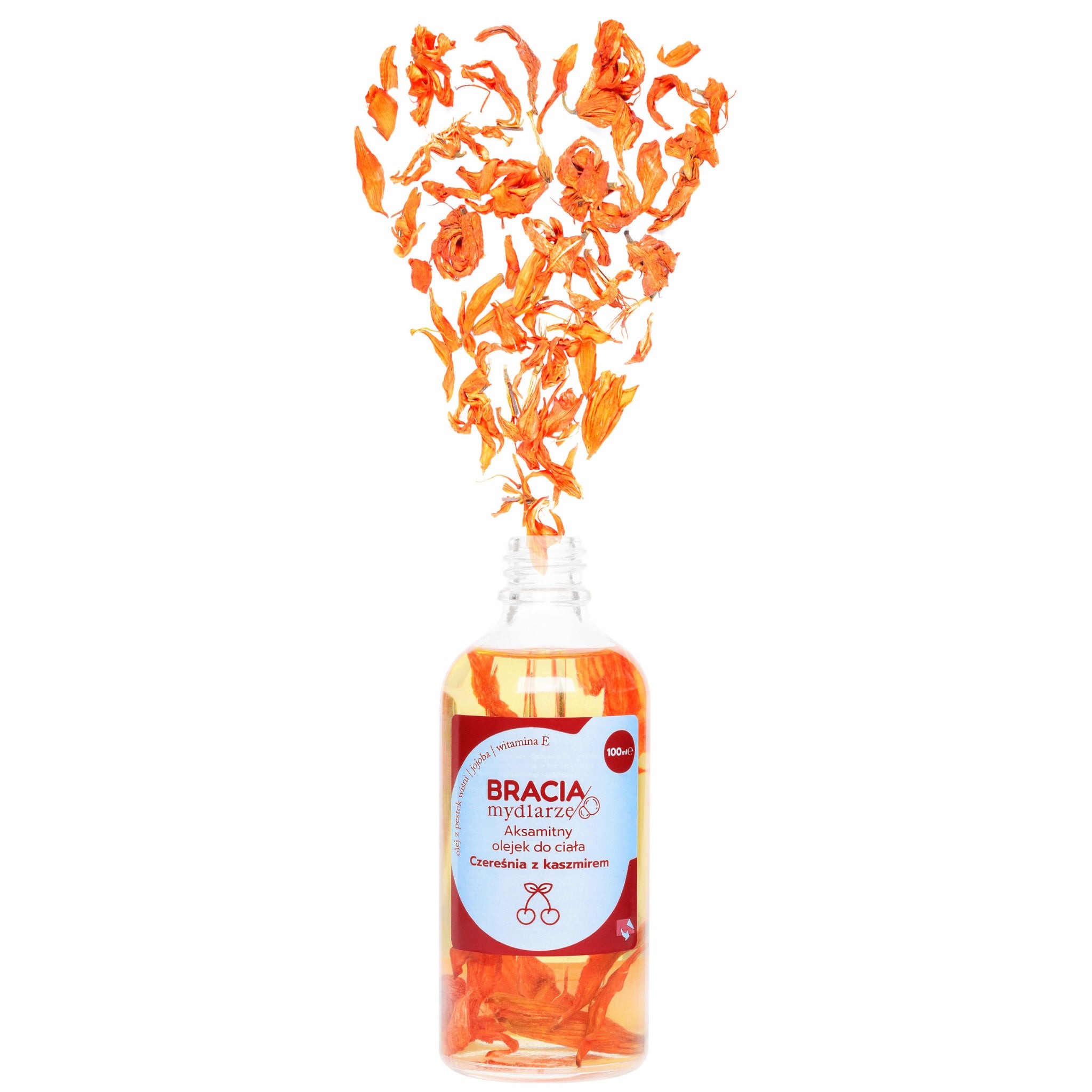 Czereśnia z kaszmirem – aksamitny olejek do ciała | 100 ml | Bracia Mydlarze