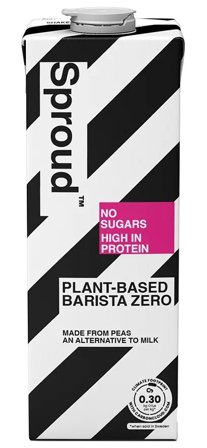 Sproud Barista Zero — napój roślinny z żółtego grochu | 1 l | Sproud International AB