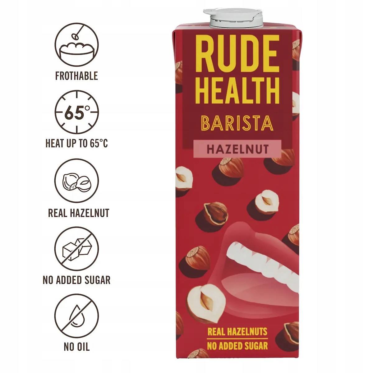 Rude Health — napój roślinny z orzechów laskowych Barista | 1 l | Rude Health