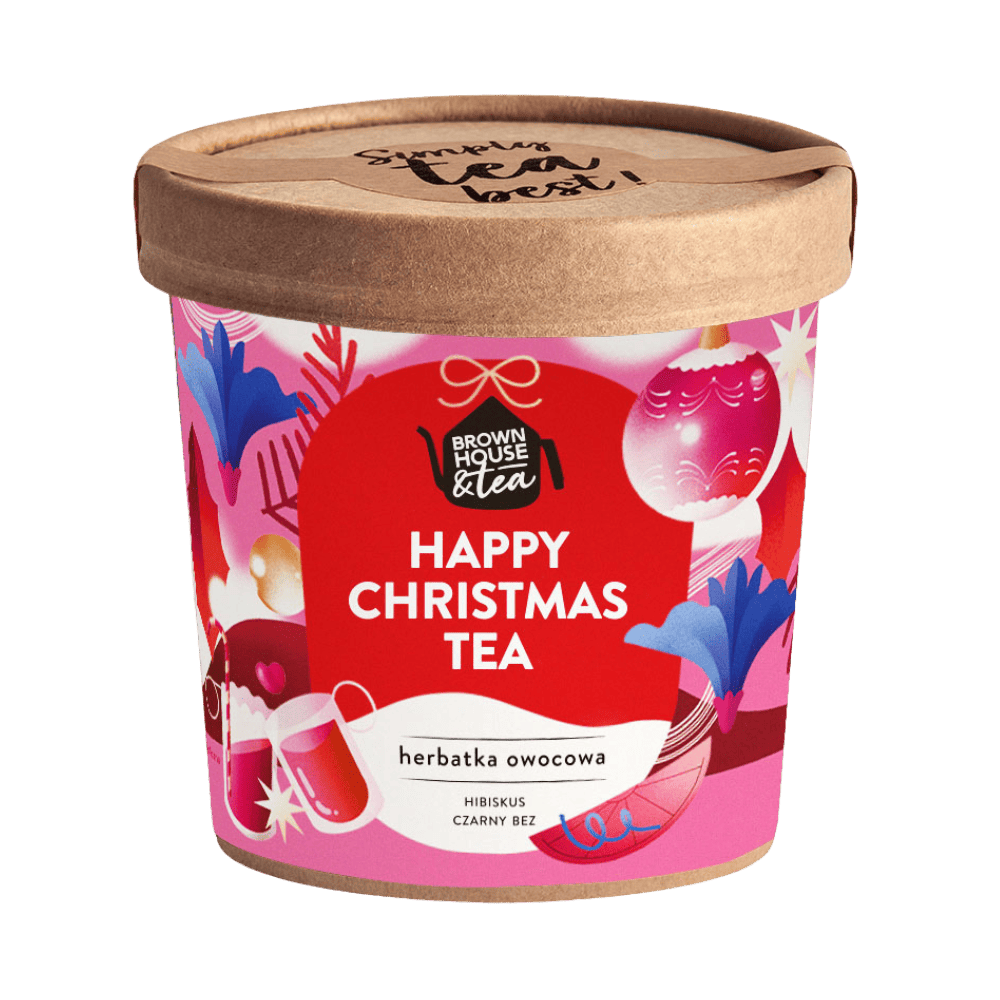 Happy Christmas Tea – świąteczny napar z hibiskusem | 50 g | Brown House & Tea