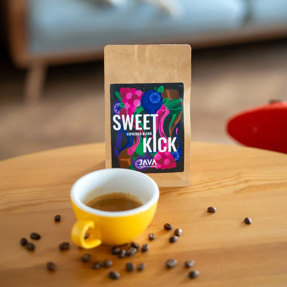 Sweet Kick Espresso Blend Java Coffee – kawa ziarnista arabica 250 g