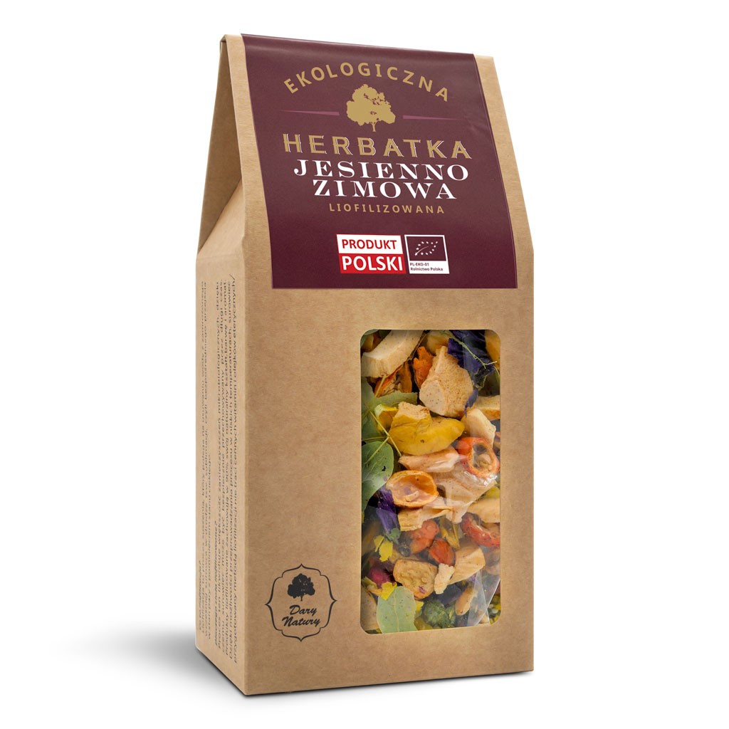 Herbatka jesienno-zimowa EKO liofilizowana | 50 g | Dary Natury