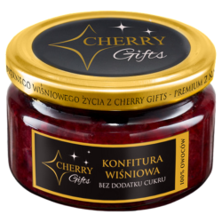 Konfitura wiśniowa bez cukru Cherry Gifts – 235 g | naturalna, ręcznie robiona