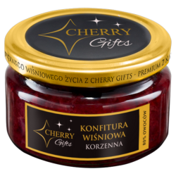 Konfitura wiśniowa korzenna Cherry Gifts – świąteczny smak w słoiku | 235 g