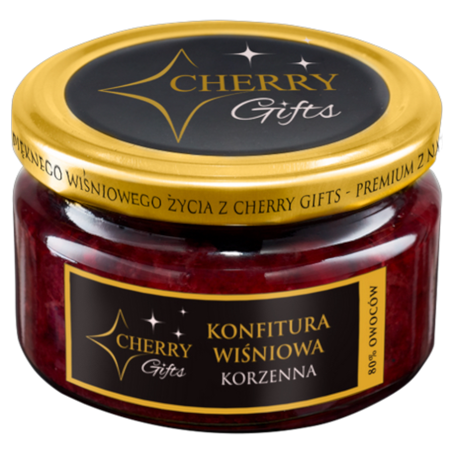 Konfitura wiśniowa korzenna Cherry Gifts – świąteczny smak w słoiku | 235 g