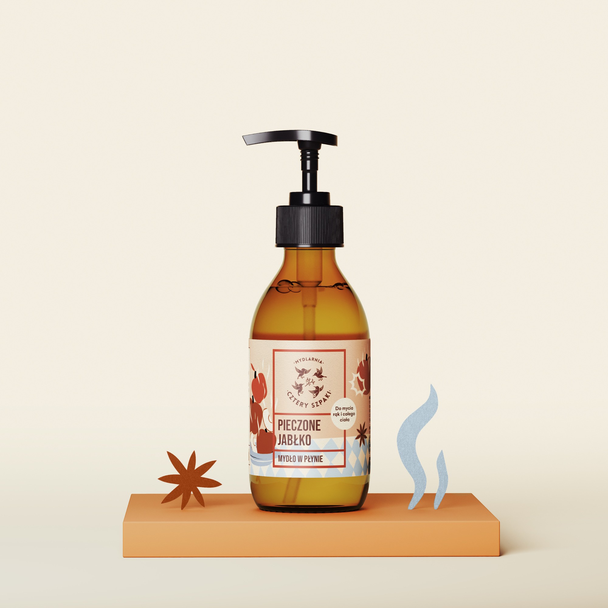 Pieczone Jabłko – naturalne mydło w płynie | Cztery Szpaki