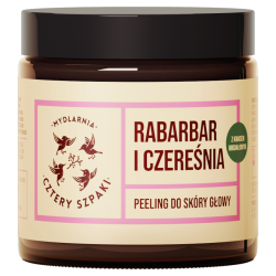 Peeling do skóry głowy rabarbar i czereśnia | 4 Szpaki