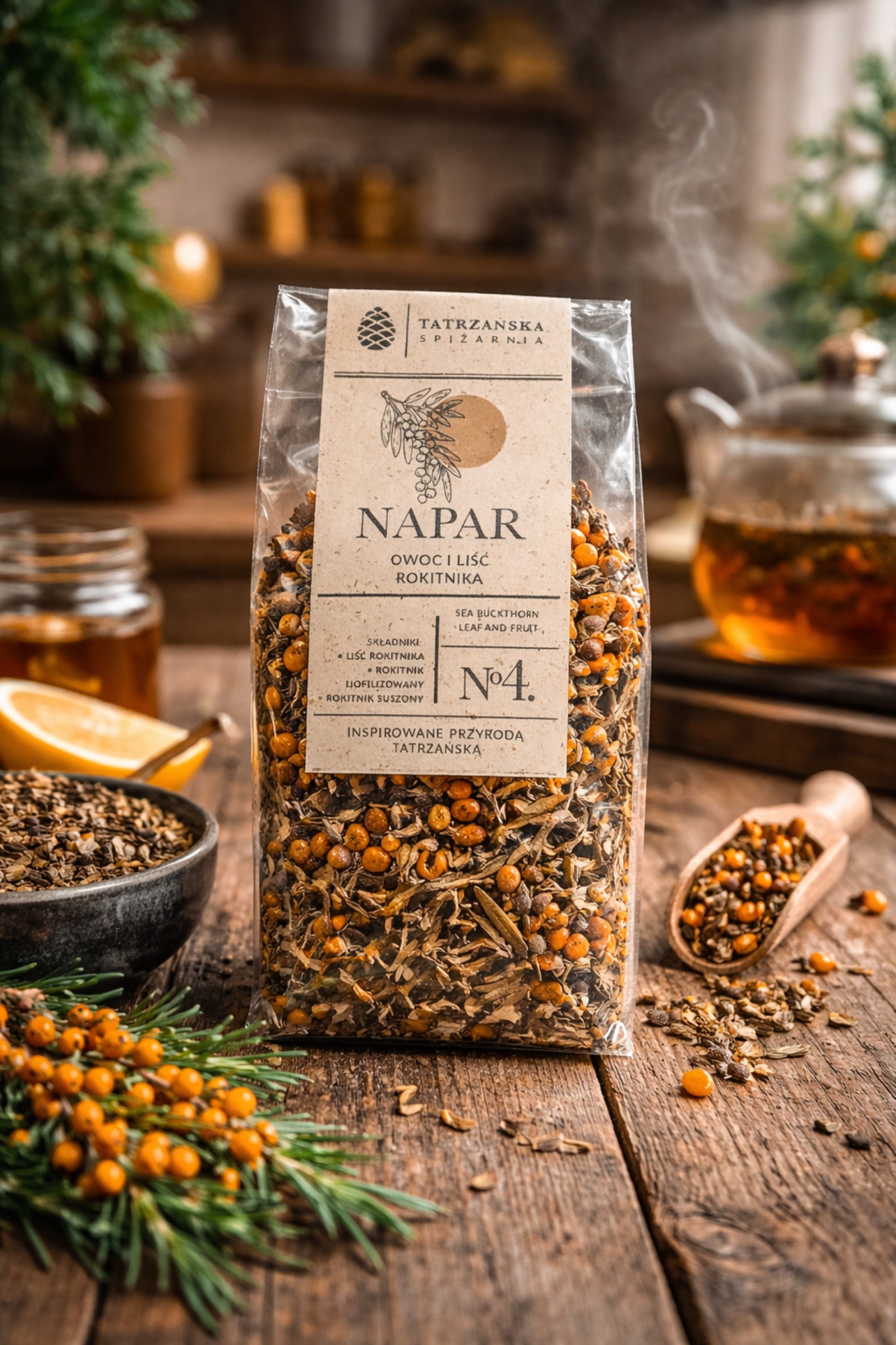 Napar Owoc & Liść Rokitnika 50 g – naturalny | Tatrzańska Spiżarnia