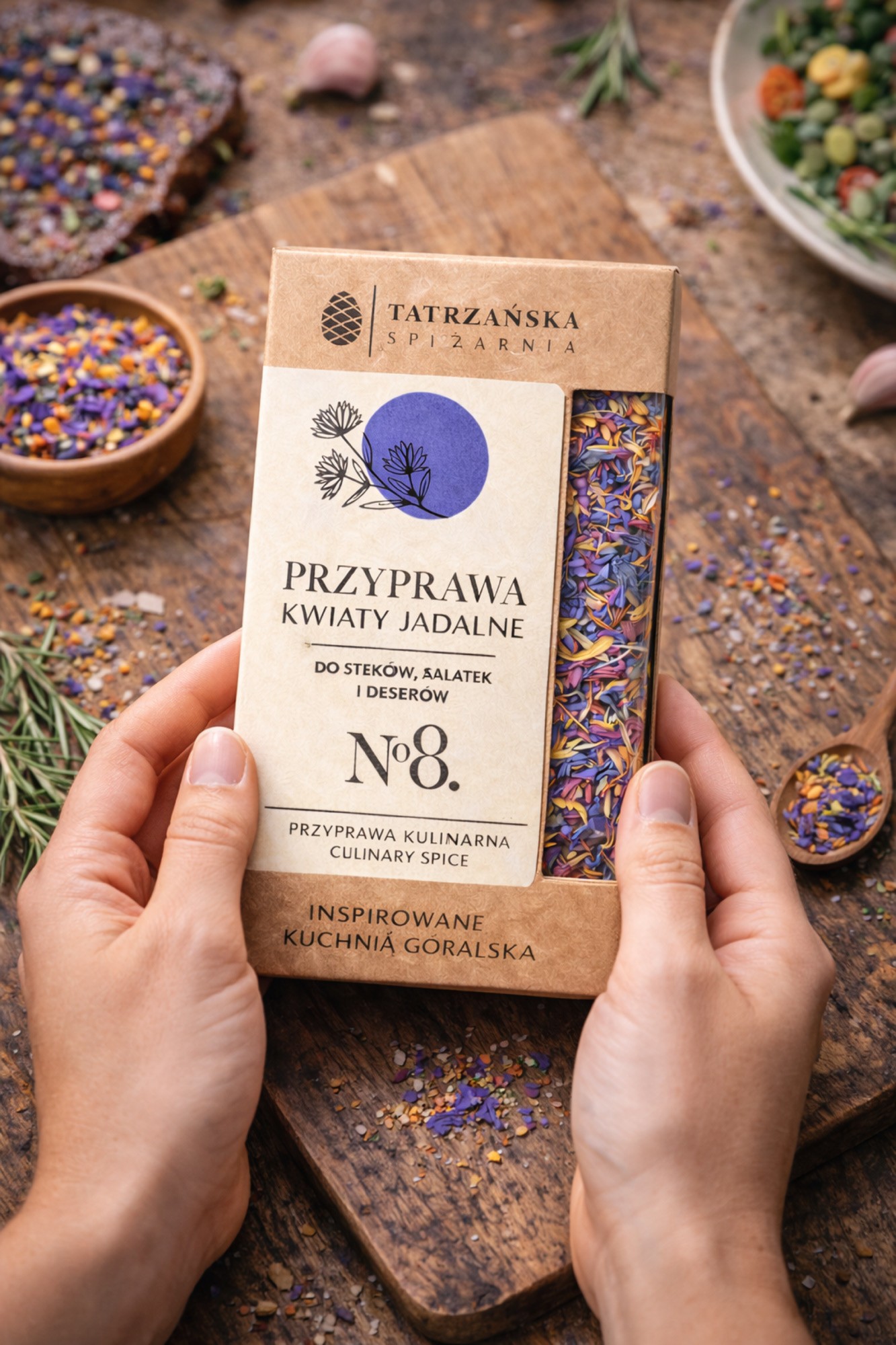 Przyprawa Kwiaty Jadalne No.8 | 10 g | Tatrzańska Spiżarnia