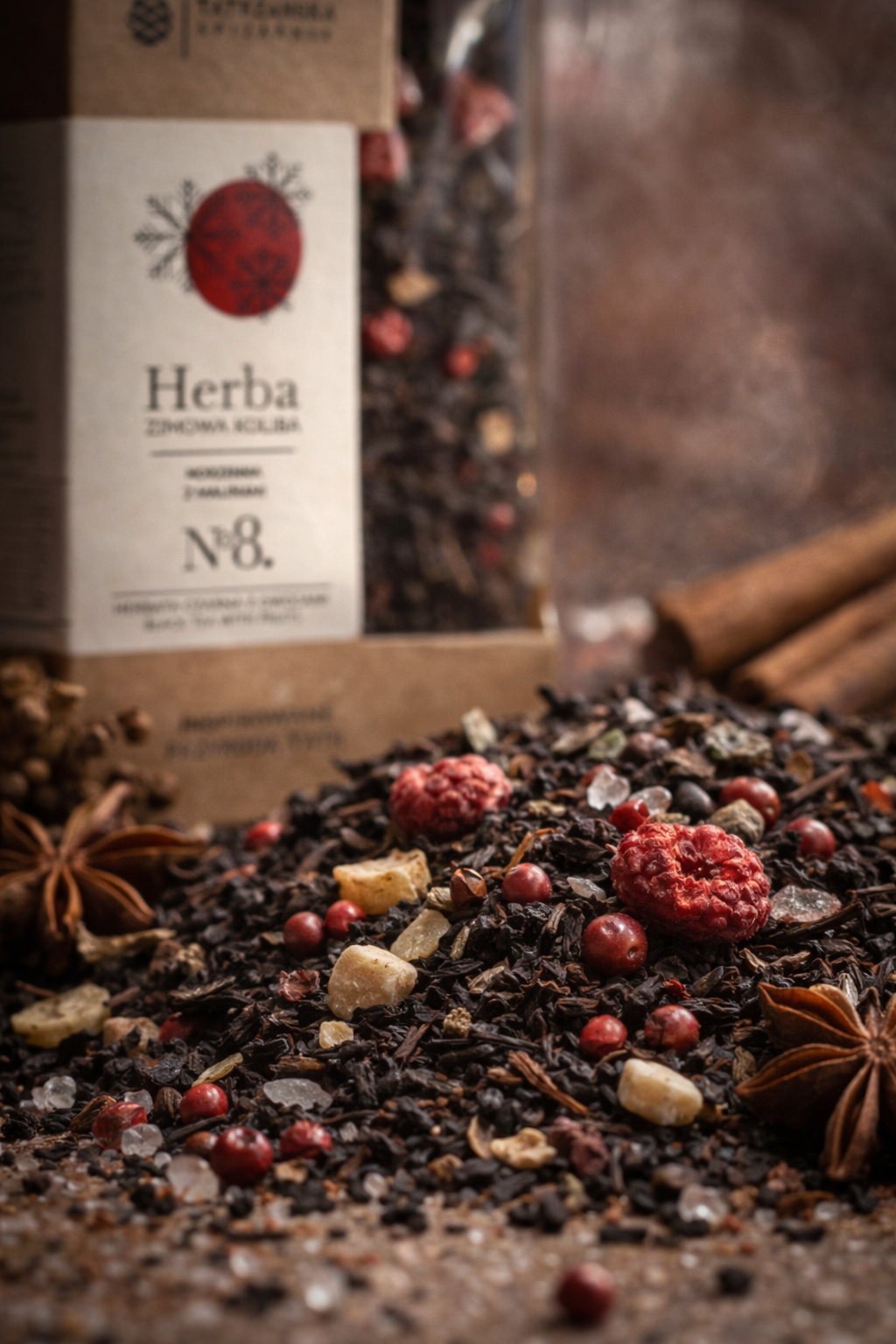 Herba Zimowa Koliba – czarna herbata rozgrzewająca | 100 g | Tatrzańska Spiżarnia