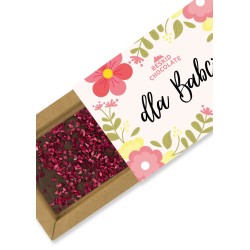 Czekolada mleczna z malinami dla babci | Beskid Chocolate