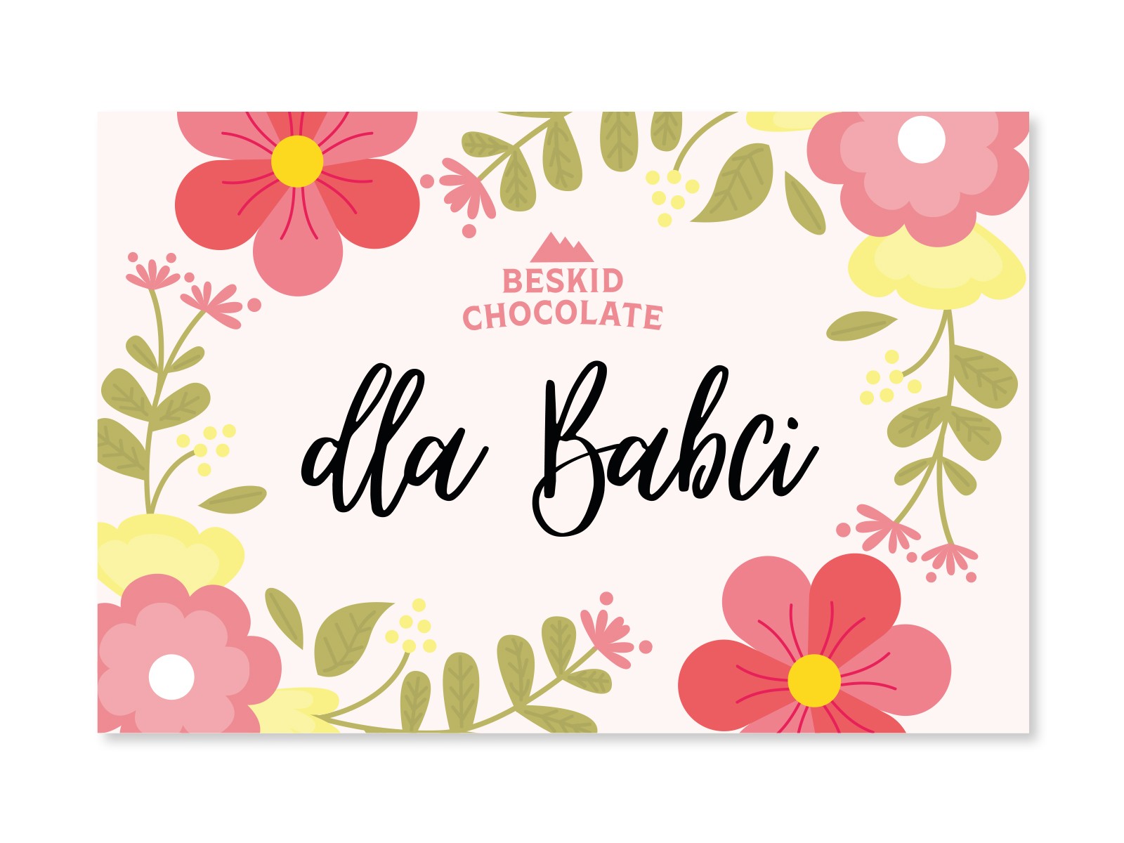Czekolada mleczna z malinami dla babci | Beskid Chocolate