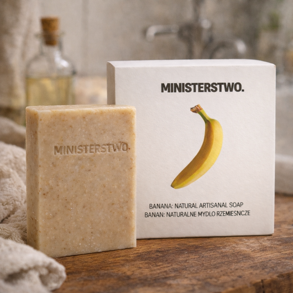 Mydło bananowe łagodne do skóry wrażliwej – Ministerstwo Dobrego Mydła