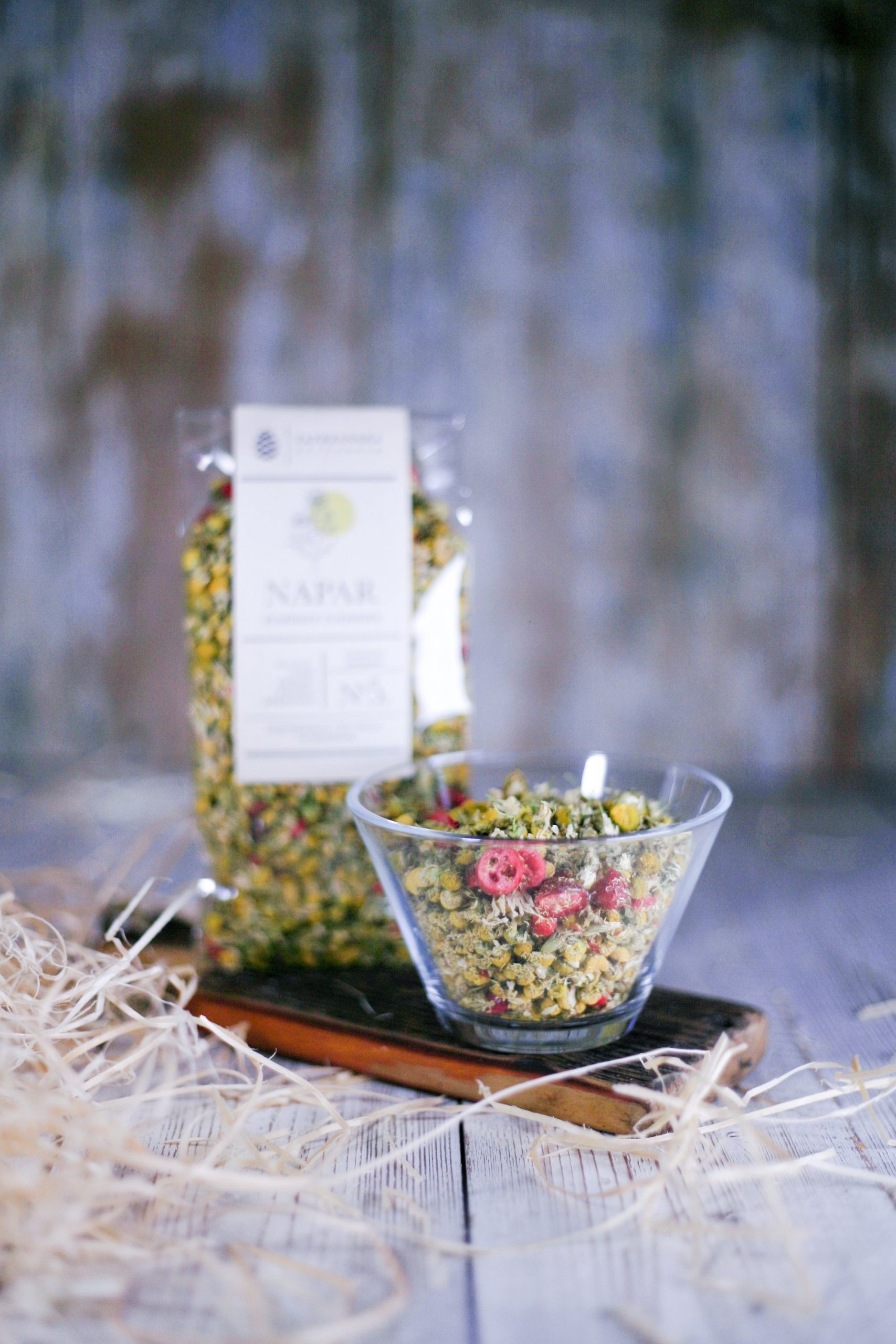 Napar Rumianek i Żurawina – łagodny napar ziołowy | Tatrzańska Spiżarnia