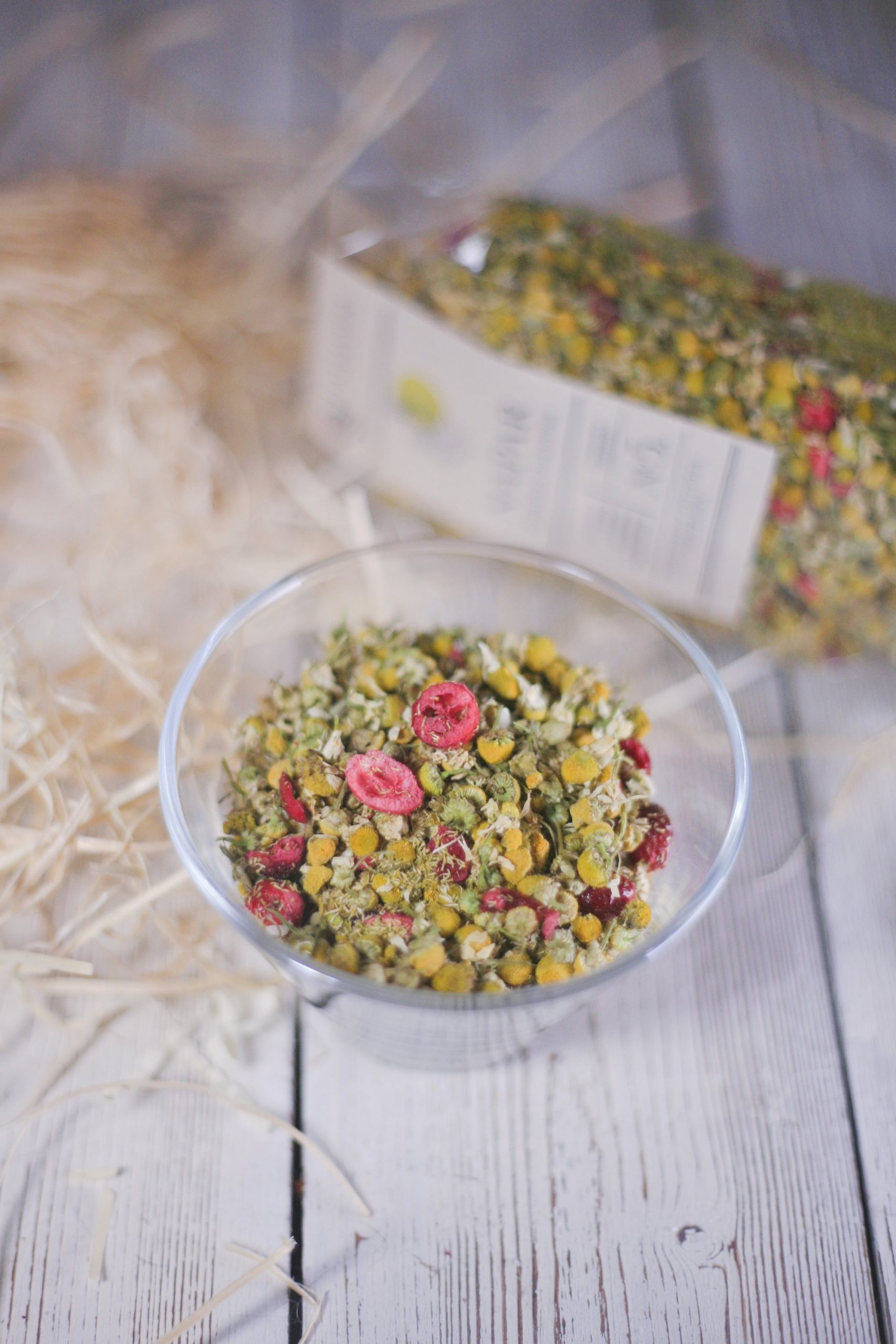 Napar Rumianek i Żurawina – łagodny napar ziołowy | Tatrzańska Spiżarnia