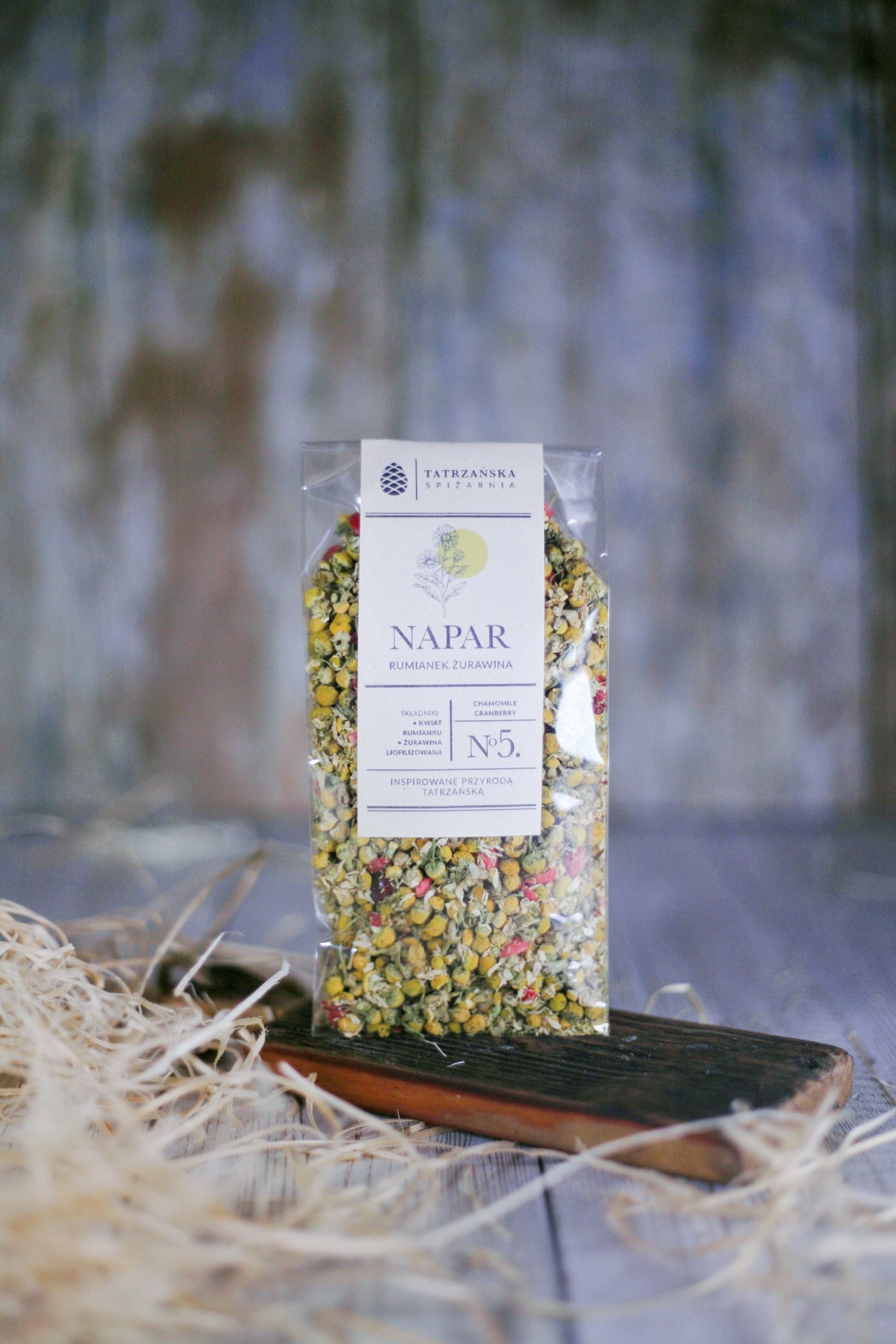 Napar Rumianek i Żurawina – łagodny napar ziołowy | Tatrzańska Spiżarnia