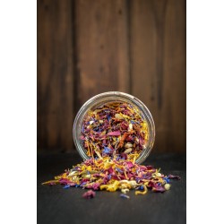 Kwiaty do herbaty – mieszanka jadalnych kwiatów | 20 g | Tatrzańska Spiżarnia