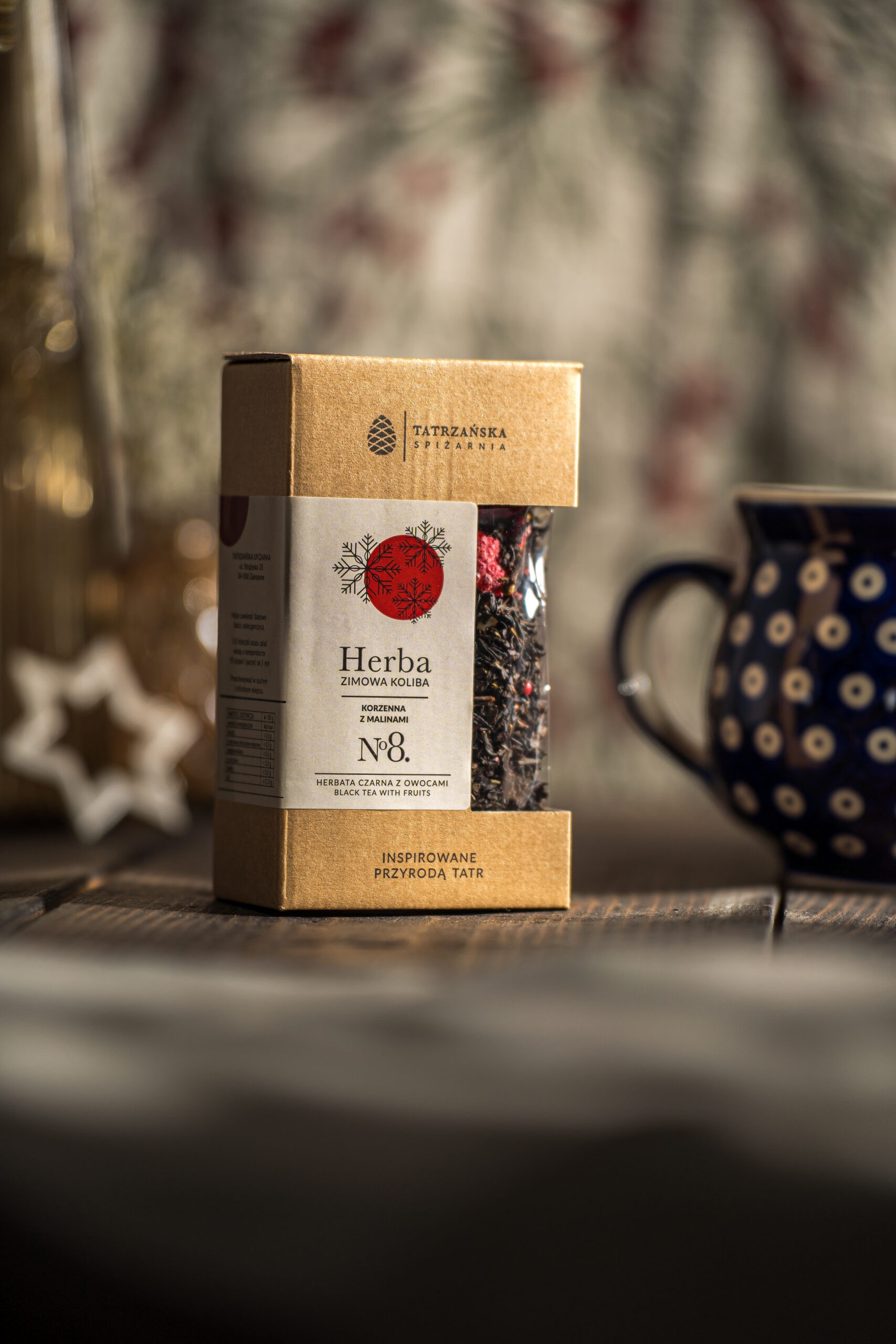 Herba Zimowa Koliba – czarna herbata rozgrzewająca | 100 g | Tatrzańska Spiżarnia