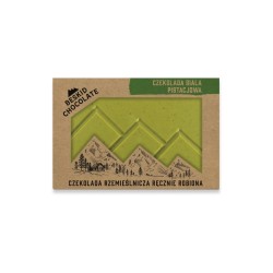 Czekolada biała pistacjowa 70 g – naturalnie zielona | Beskid Chocolate