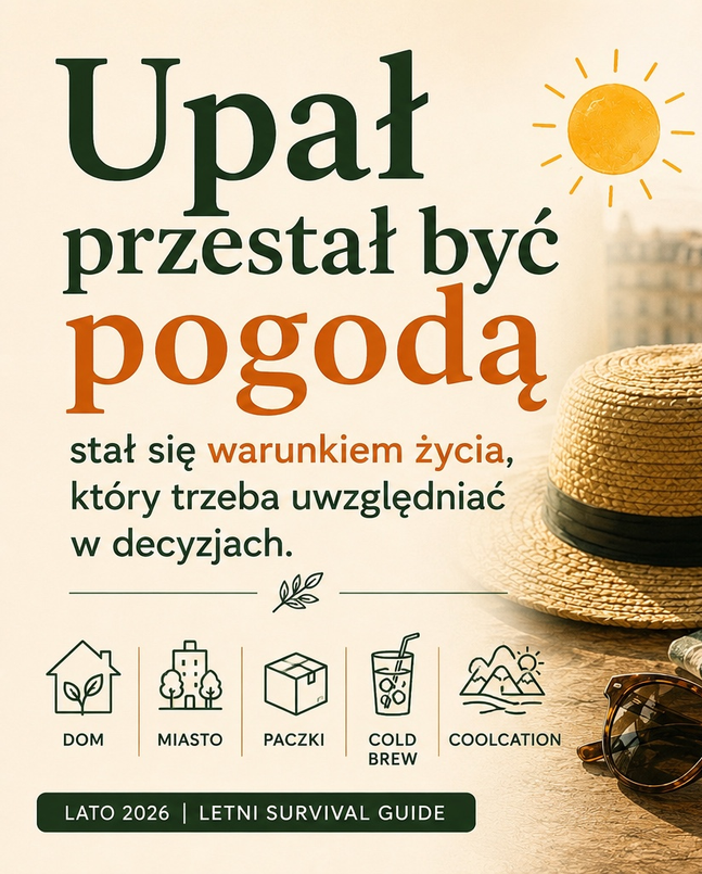 Upał nie jest już pogodą. Jest stanem organizacyjnym